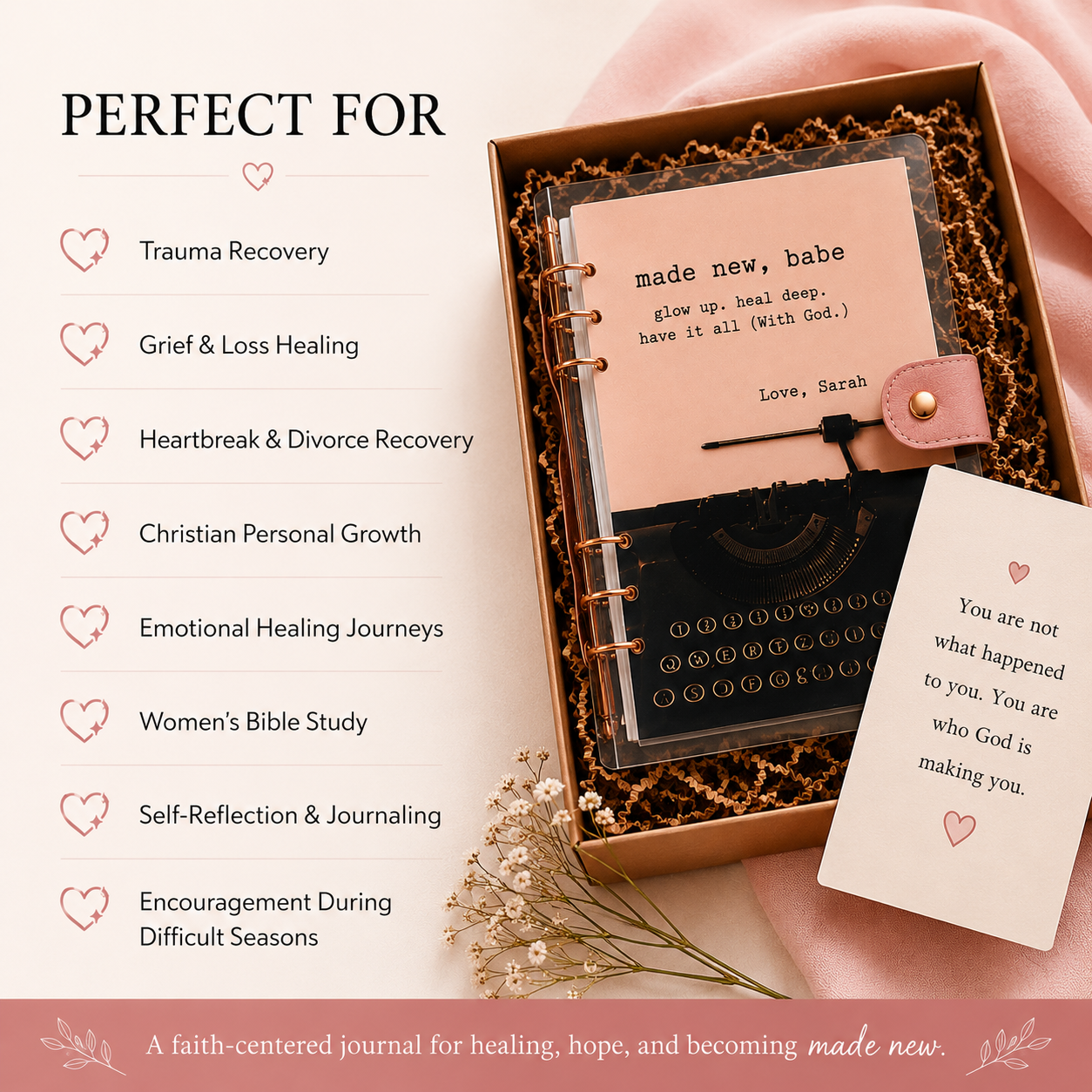 "made new, babe" Journal Binder