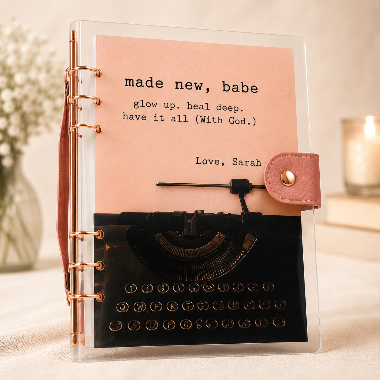 "made new, babe" Journal Binder